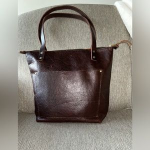 Portland Leather Goods Small Zipper Tote